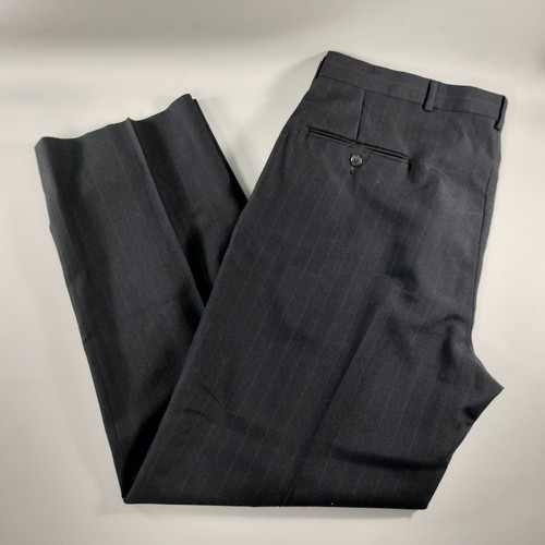 Judd's Classic Fit Black Striped Suit Blazer And Pants Set Mens Size Large - Picture 14 of 18