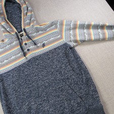 Hooey Hoodie Mens Small Southwestern Stripe Pullover Western Hooded Sweatshirt