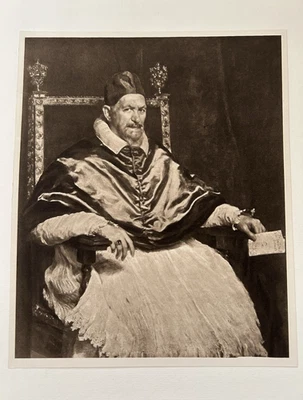 Antique Print Portrait Pope Innocent X 1901 Velasquez Photogravure From Painting - Image 1 of 4