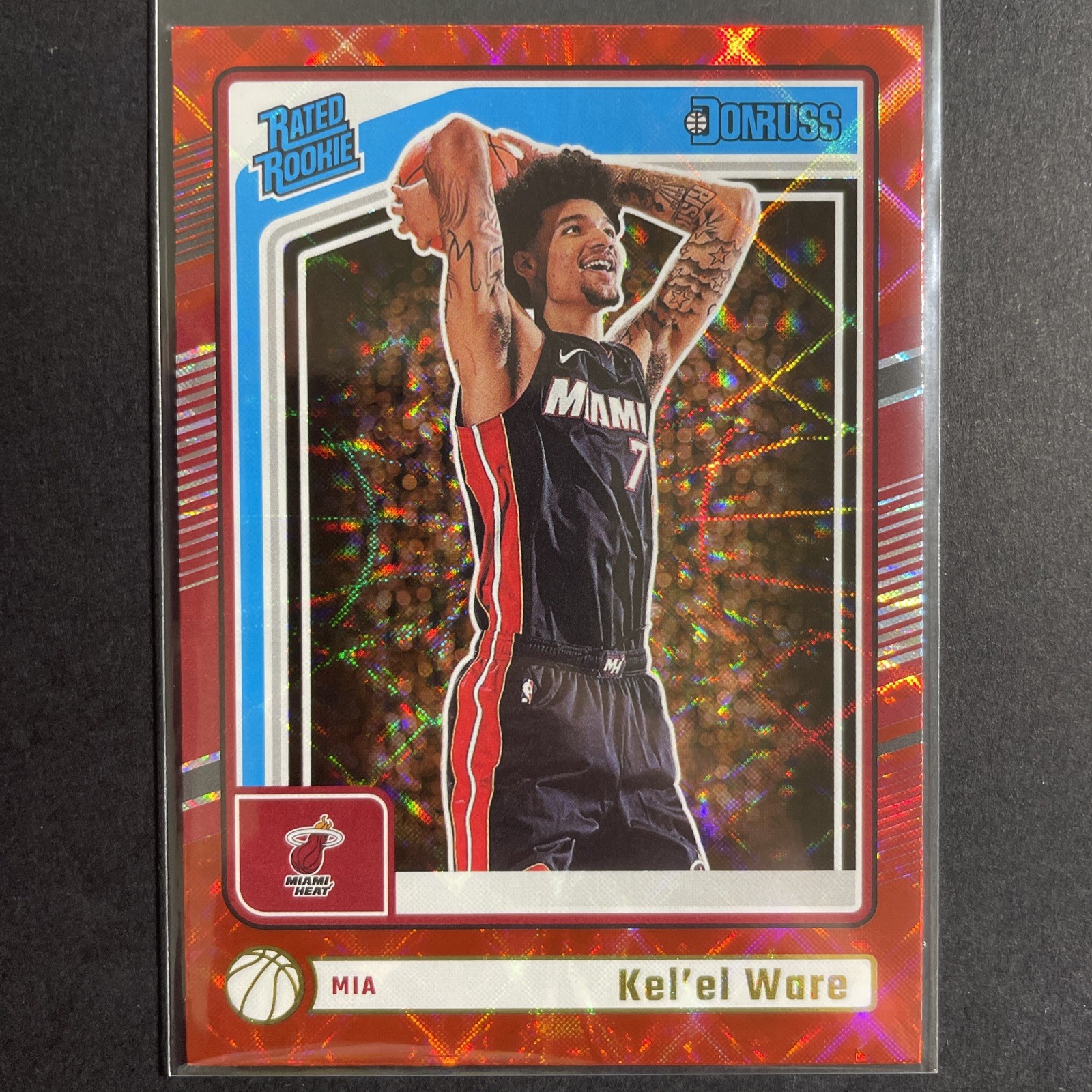 2024-25 Panini Donruss International #221 Rated Rookie Kel'el Ware Miami Heat
