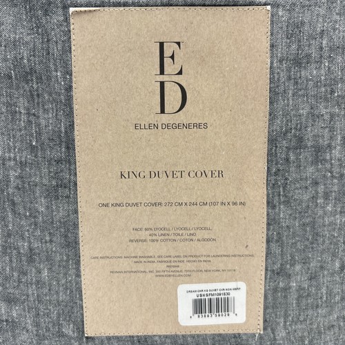 BRANDNEU! ED Ellen Degeneres Dream Bettbezug, King - Hellgrau - Bild 7 von 9