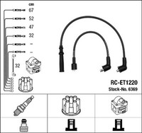 NGK ZüNdleitungssatz 6369 FüR Toyota Land Cruiser RJ70_ RJ73_ RJ70RV