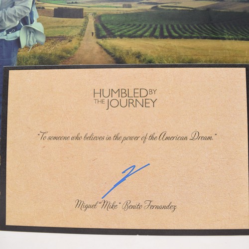 Humbled By The Journey Mike Fernandez Hardcover Biography El Camino Signed Card - Foto 8 di 22