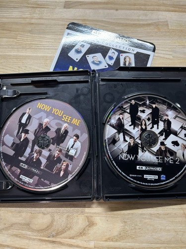 Now You See Me 1 & 2 Film Collection 4K ULTRA HD , W/ RARE Slipcover - Picture 5 of 5