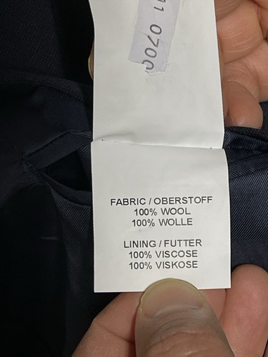 Oliver Wicks Suit Men 42R Bespoke 2B Italy Wool Super 140 Surgeon Cuff 38X31 Pnt - Picture 10 of 17