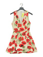 Alice + Olivia A-Line Mini Dress S in Cream