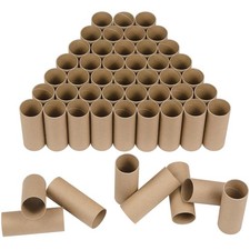50 Pack Cardboard Tubes for Crafts - 1.57 x 3.94 Inches - Brown Toilet Paper ...