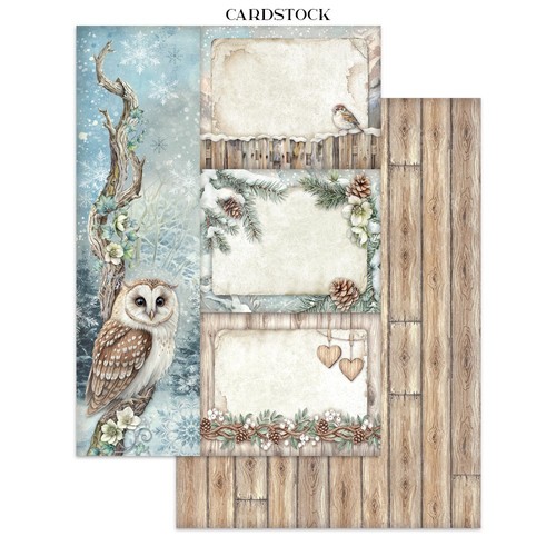 Stamperia THE OWLS HOUSE - JUNK JOURNAL - CARDSTOCK, STICKERS, CUTOUTS, 16 PAGE - Picture 3 of 20