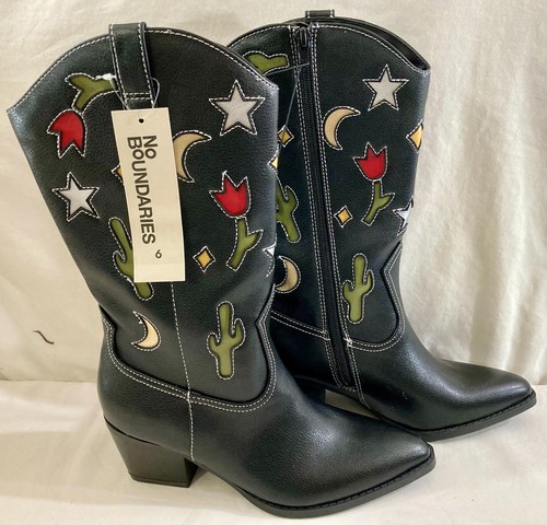 Damen Cobboy Stiefel Novel West Größe 6 Memory Foam Neu - Bild 2 von 7
