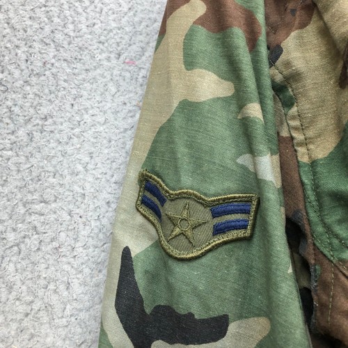 Vintage M65 US Air Force Camo Camouflage Cold Weather Field Jacket Mens S Green - Picture 12 of 13