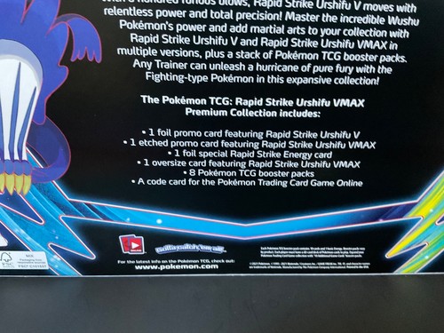 Pokémon Sammelkarten Single & Rapid Strike Urshifu VMAX Premium Collection Set - Bild 6 von 8