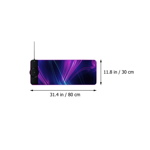 Rutschfeste Beleuchtungsmodi auf Gummibasis Wireless Charger Extended Mouse Pad - 第 2/12 張圖片