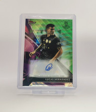 2021-22 Topps Finest - Lucas Hernandez - Green Refractor Auto 61/99 #BA-LH