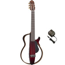 Yamaha SLG200N CRB Silent Nylon String Guitar Crimson Red Burst w/ PA-3C Adapter