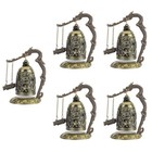  5 Pieces Dragon Clock Orchestra Office Decor for Home Brass Dragon‘’
