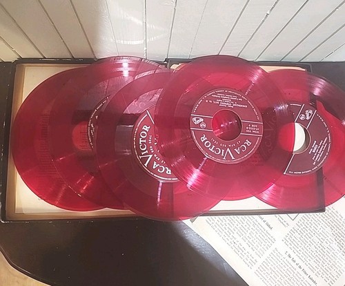 Scheherazade Rimsky-Korsakov Red Vinyl 45 RPM Record Set - Picture 2 of 6