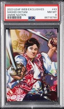 2023 LEAF WEB EXCLUSIVES ANIME NATION #43 SHOHEI OHTANI 1898/2689 PSA 8