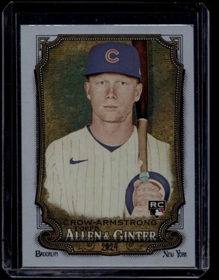 2024 Topps Allen & Ginter Baseball Pete Crow-Armstrong #46 Silver Portrait