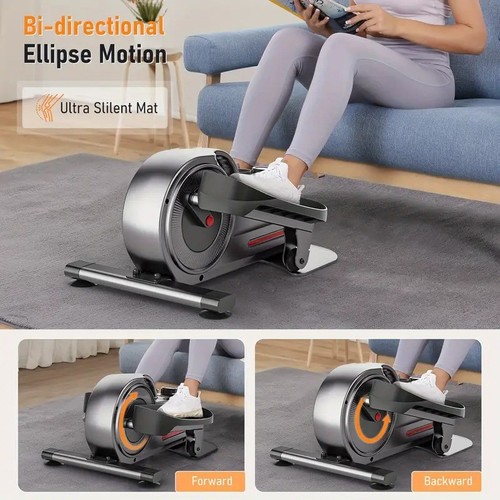 Exerciser Elliptical 8 Adjustable Speeds Under Desk Elliptical Ellipse Leg Exerc - Picture 5 of 7