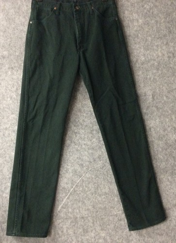 Vtg Wrangler 34 X 36 Jeans Men Original Fit 13MWZPN Forest Green USA Cotton
