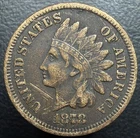 1878 Indian Head Cent Penny 1c SEMI KEY DATE Original VF Rare US Coin