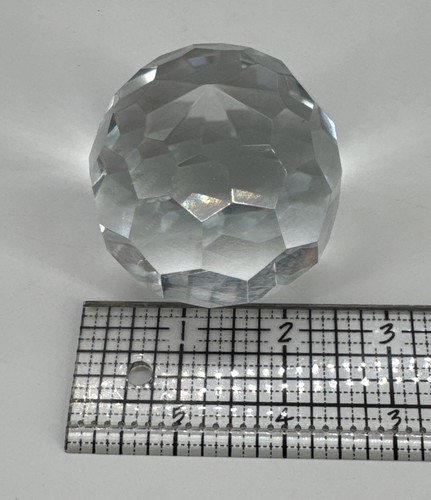 Vintage TIFFANY & CO. Clear Crystal Diamond Faceted Paperweight Figurine - Picture 11 of 22