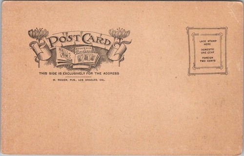 Postal vintage del terremoto de San Francisco de 1906 "Ruinas de Nob Hill" Rieder sin usar - Imagen 2 de 2