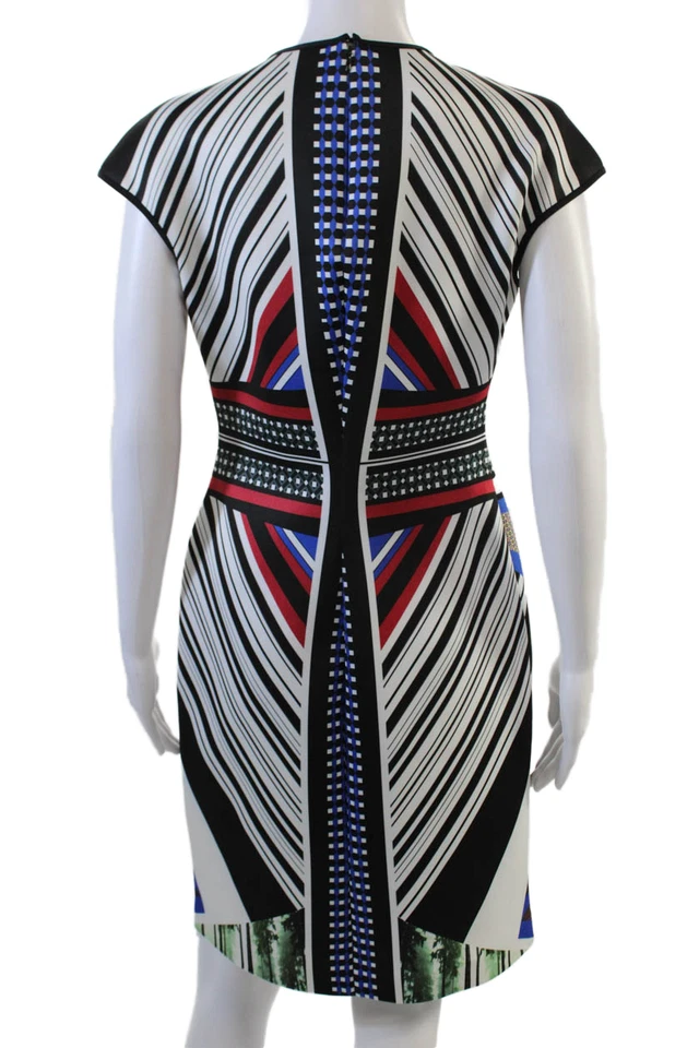 Vestido de mujer Clover Canyon estampado abstracto multicolor talla grande Foto 3 de 4