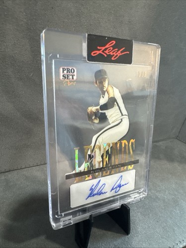 Nolan Ryan 2023 Leaf Pro Set Pure Legends #L-NR1 Gold Auto 3/3 - Picture 3 of 5