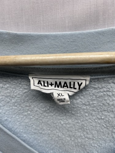 Sudadera azul XL Ali & Mally X Peace Love World Feeling Grateful para mujer - Imagen 4 de 8