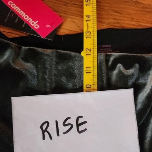 Leggings de terciopelo commando Perfect Control oliva oscuro talla grande - Imagen 5 de 8