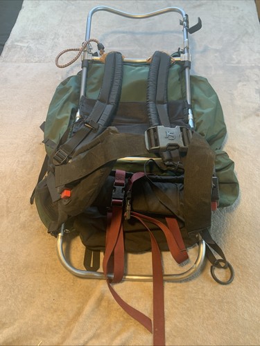 Vintage JanSport externer Rahmen grün Wanderrucksack Hüftstütze USA (siehe Beschreibung) - Bild 10 von 15