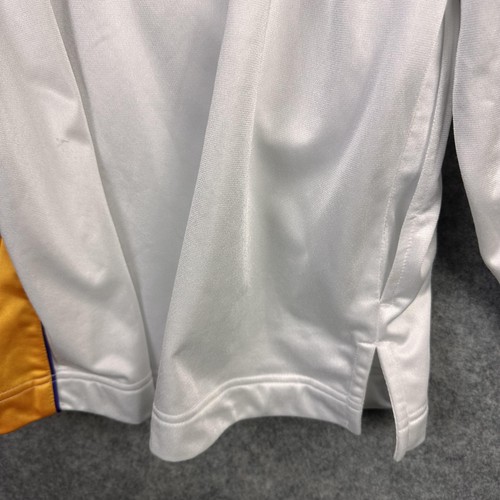 Giacca Team Nike Los Angeles Lakers Uomo Grande NBA Basket Warm Up Raso Vintage - Foto 9 di 15
