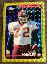 2024 Topps Chrome Dexter Manley Yellow Geometric /75 Washington #199