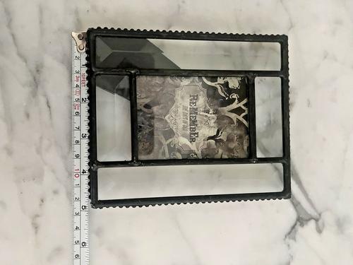 Crystal Cut Leaded Glass Picture Frame 6” X 5” - Picture 5 of 6