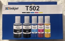 Liquink T502 Ink Refill Bottle Fit Epson 502 EcoTank Color Supertank Printers