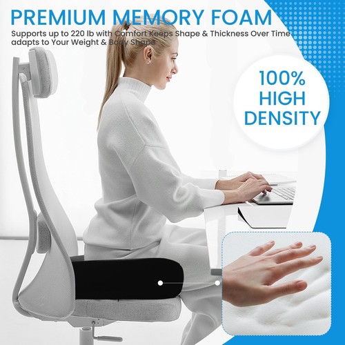 ® Extra Large Memory Seat Cushion, Multifunctional for Office or Driving Use,... - Picture 4 of 9