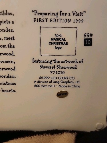 Stewart Sherwood Prepararsi Per Una Visita Babbo Natale Celeste 1° Edizione K - Foto 10 di 11