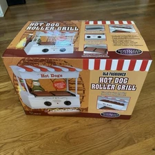 NEW Nostalgia Electrics Old Fashioned Hot Dog Roller Grill Bun Warmer HDR-565