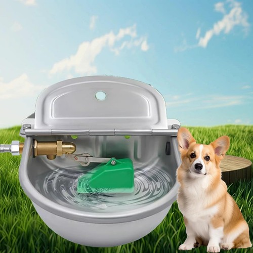 Automatic Dog Water Bowl Dispenser, Large Breed, Outdoor, Stainless Steel, Au... - Foto 4 di 9