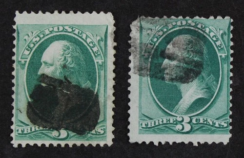 CKStamps: US Stamps Collection Scott#136 3c Washington Used 1 Tiny Thin
