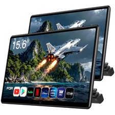 15.6inch Android 13 Headrest Monitor Car TV Touchscreen Entertainment System ...