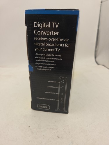RCA Digital TV Converter Box Cables Instructions & Remote Control DTA800B1 - NEW - Picture 3 of 6