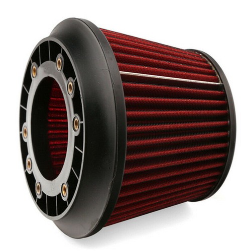 Filtro de aire de admisión de alimentación 75 mm adaptador de embudo doble + tornillos + juntas kit automóvil deportivo - Imagen 6 de 9