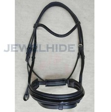 Patent Leather Horse Bridle Unique Rolled Crystal Wave Browband In 4 Sizes