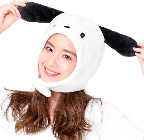 Sanrio Pochacco Halloween Cosplay Kostüm Hut Kappe Kigurumi Unisex freie Größe - Bild 2 von 6