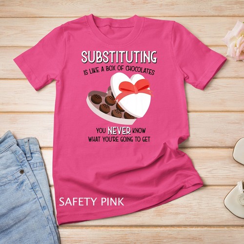 Ersatz Schule Lehrer T-Shirt Valentinstag Geschenk T-Shirt Unisex T-Shirt - Bild 13 von 15