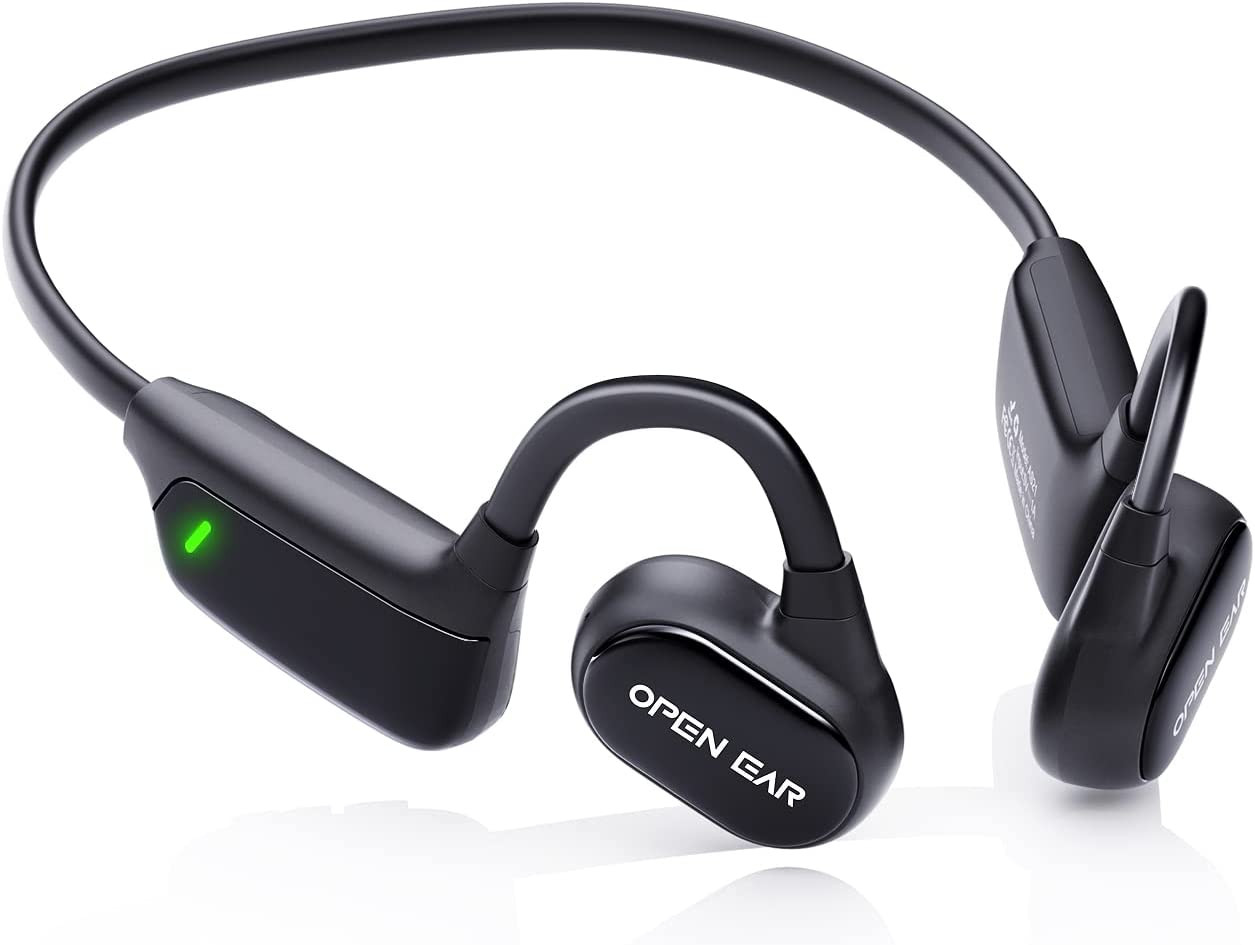 Air Conduction Headphones Bluetooth Earbud Open Ear 15H Playtime IPX7 Waterproof