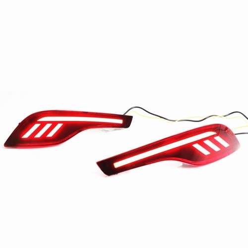 2pcs Rear Bumper Tail Brake LED Light For Honda CRV CR-V 2017 2018-2021 Mustang - Picture 7 of 11