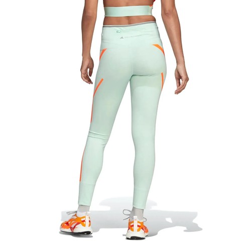 Adidas By Stella McCartney TRUEPACE Running Leggings. Color: Frozen Green/Orange - Imagen 10 de 24